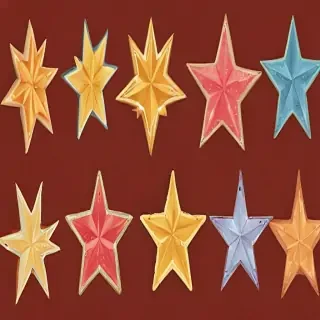 christmas stars clip art
