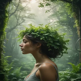 greenery background aesthetic