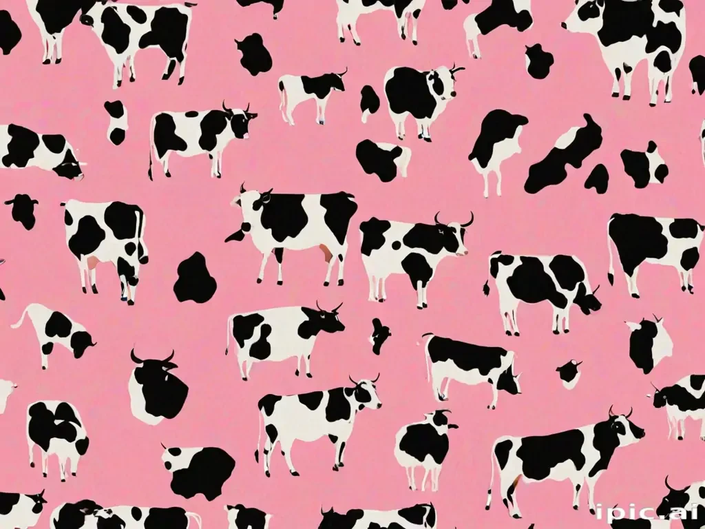 pink cow print wallpaper