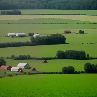 background of a farm