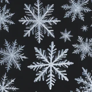 transparent snowflakes