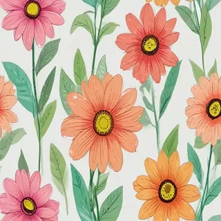 flowers to draw in color