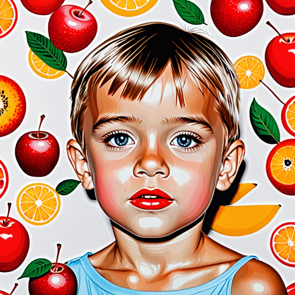 Free Ai Image Generator - High Quality and 100% Unique Images -  —  paint pop art beautiful kid eyes on back fruit black white color matte red  background