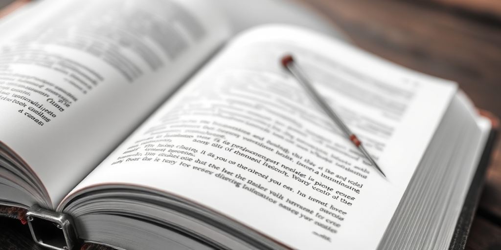 Create a high-resolution line art illustration of an open book with visible stitching on the spine and a needle with thread, using a shallow depth of field, captured with a DSLR camera at f/2.8, ISO 100, 50mm lens, overhead view, with soft natural lighting to enhance details.