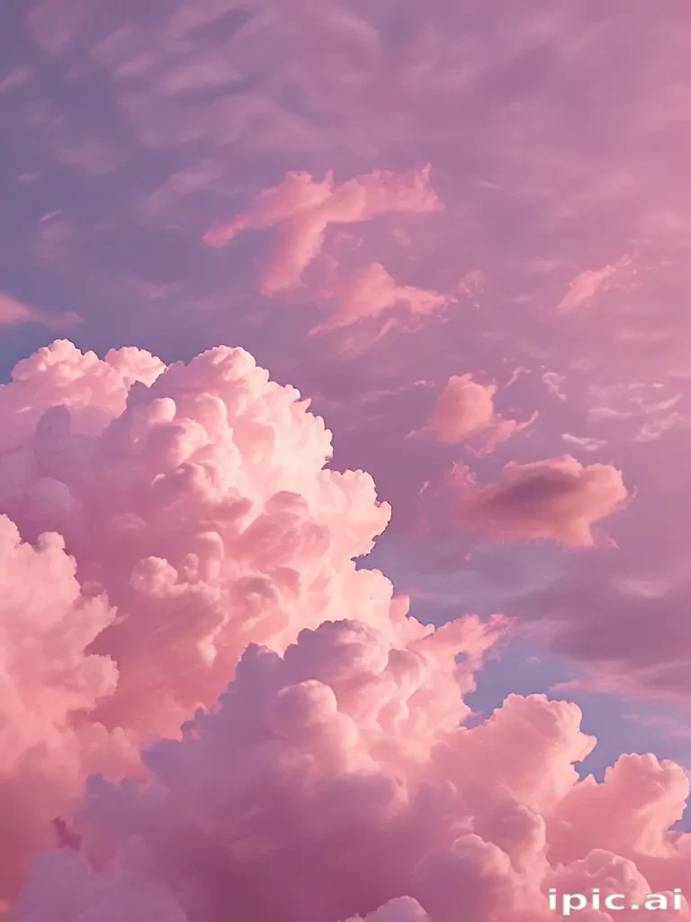 aesthetic pink clouds
