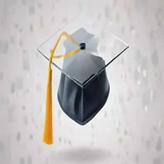 transparent graduation cap