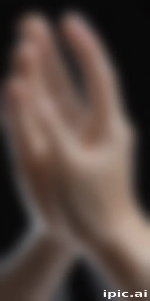 transparent praying hands