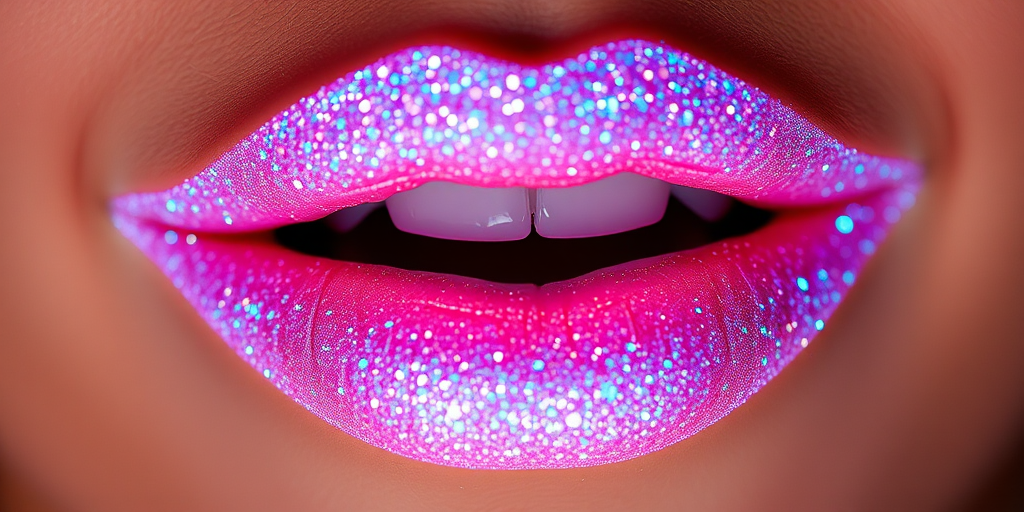 Dazzling Diamond Dust illuminates lips with a sheer base and holographic sparkle, creating a mesmerizing effect that catches the light from every angle.