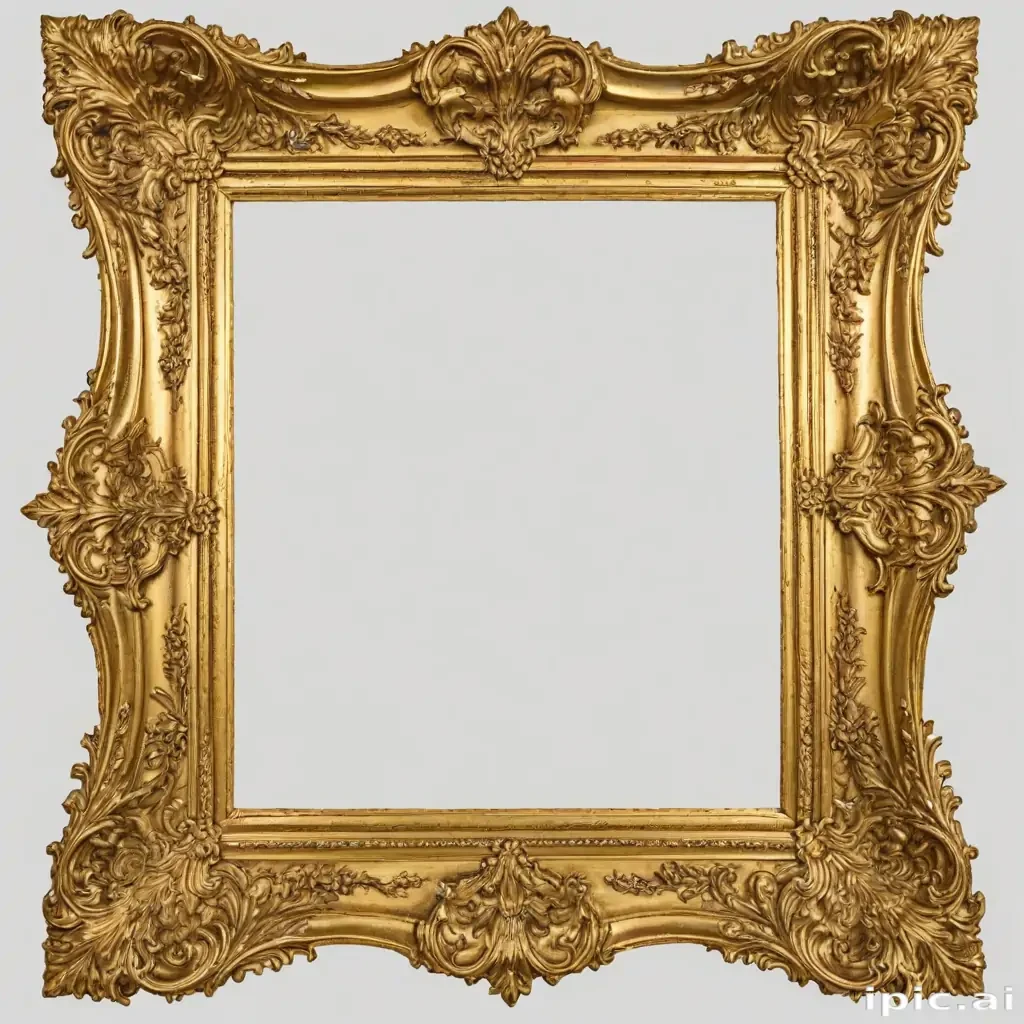 golden frame png transparent