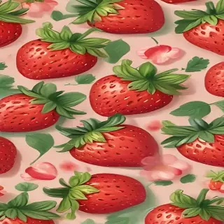 cute strawberry background