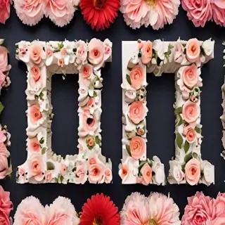 floral letters