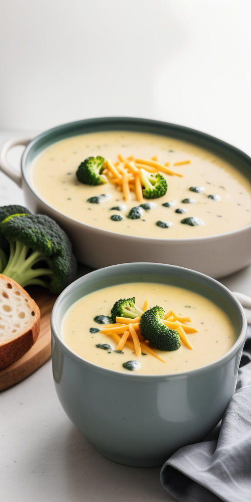 what to eat with broccoli cheese soup