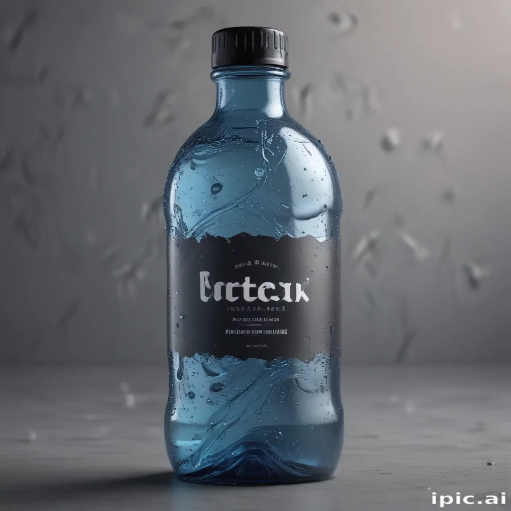 water bottle mockup