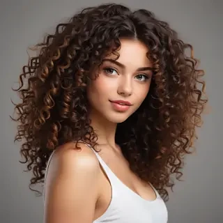 curly hair png
