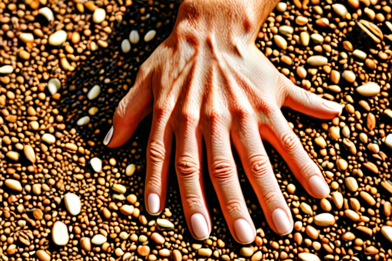 One hand man realistic way very white a
