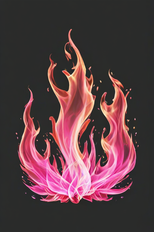 pink flames png