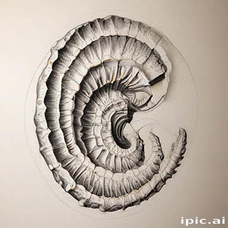 fossil drawing