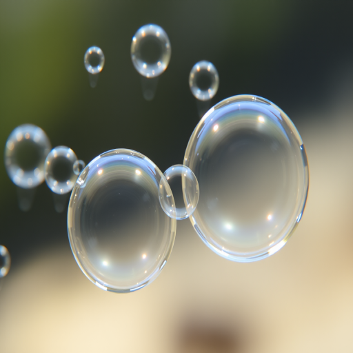 Capture a close-up shot of transparent bubbles underwater with a macro lens, using a shallow depth of field, f/2.8 aperture, ISO 100, and a shutter speed of 1/250 sec, in natural light to enhance the details and clarity of the bubbles.