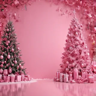 pink christmas background