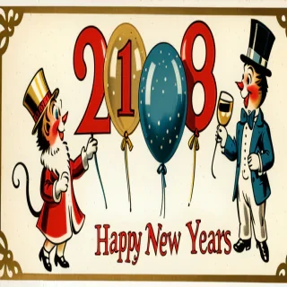 vintage new years images