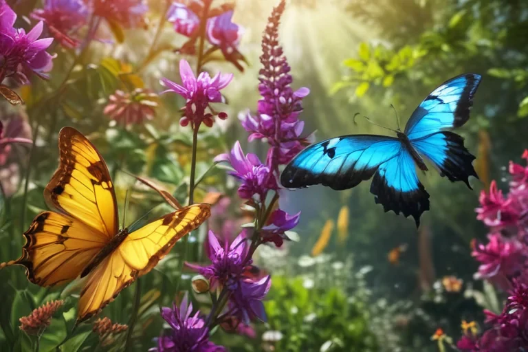background with butterflies