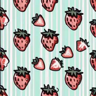 aesthetic strawberry background