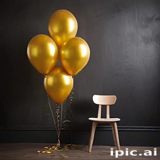golden balloons