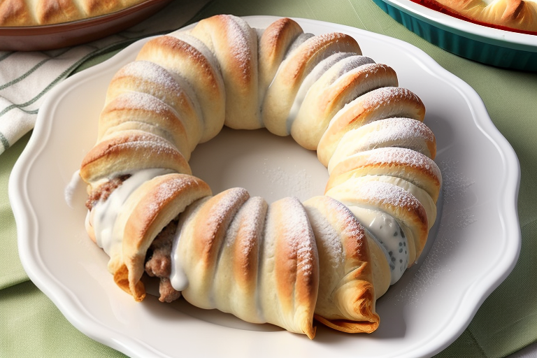 sausage cream cheese crescent roll casserole