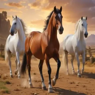 horses cartoon
