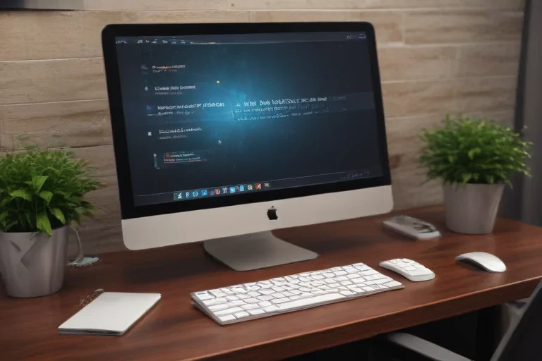 computer mockup