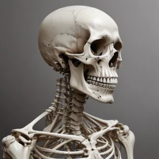 creative skeleton drawing art
