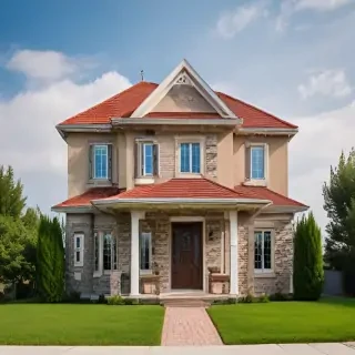 background of the house