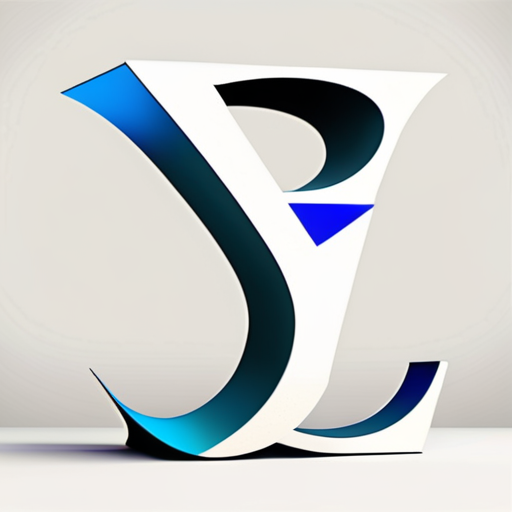 a design showing a stylized, futuristic looking letters of the alphabet