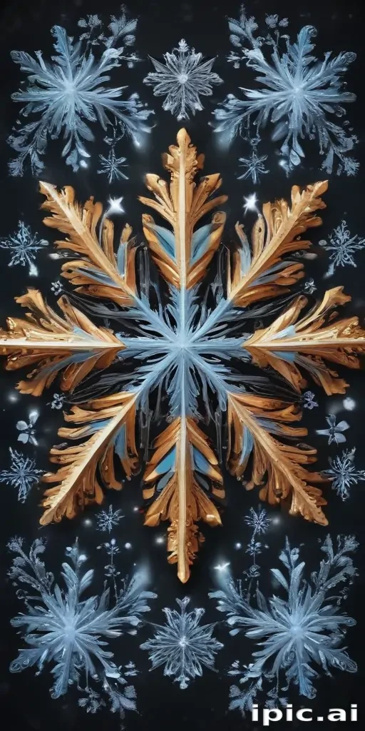 snowflake clipart free