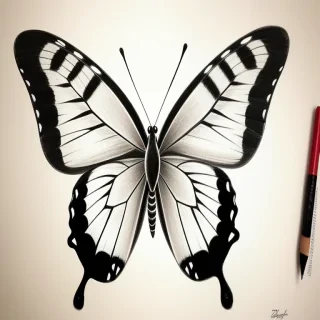 picture of a butterfly drawing