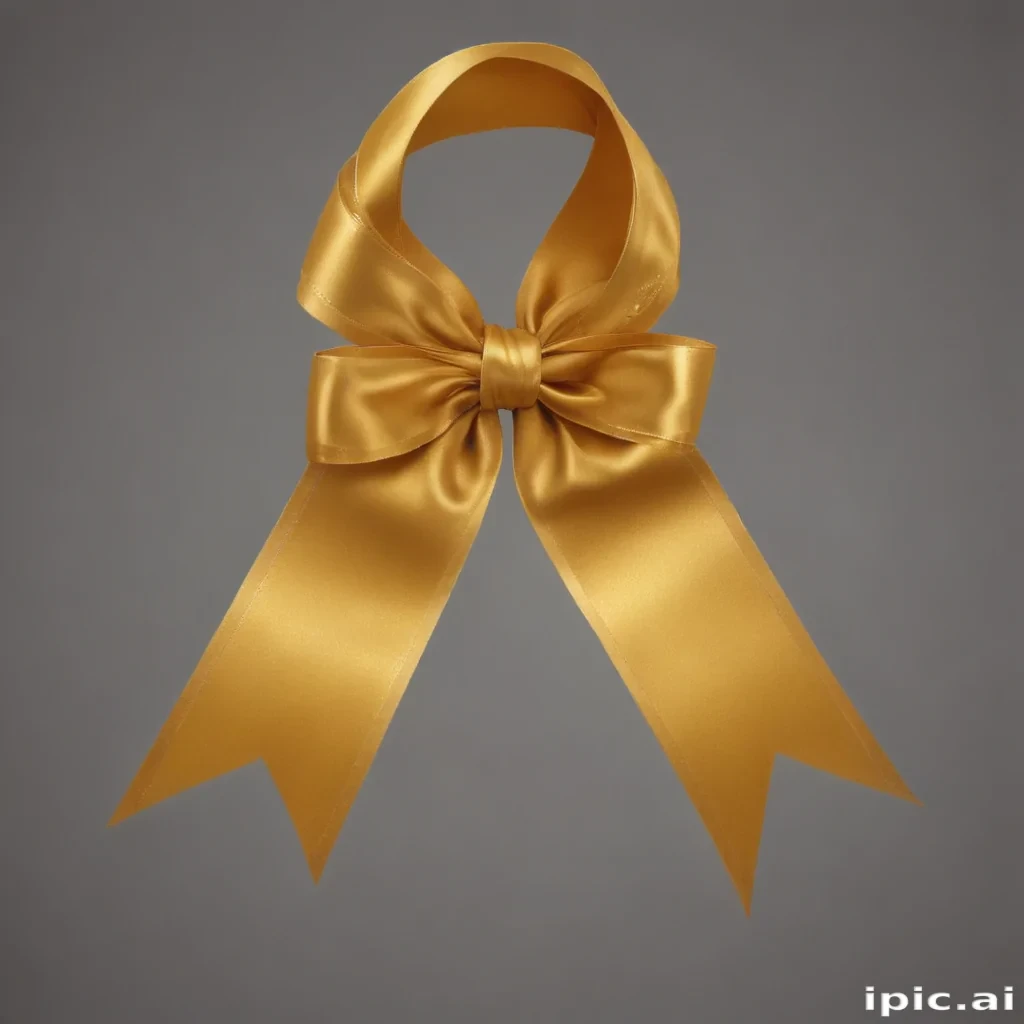 gold ribbon png