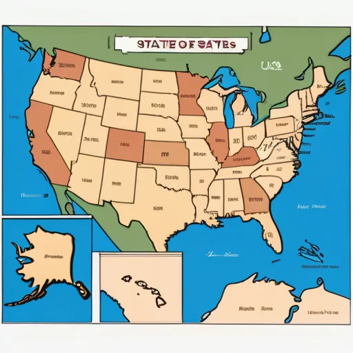 usa map of states