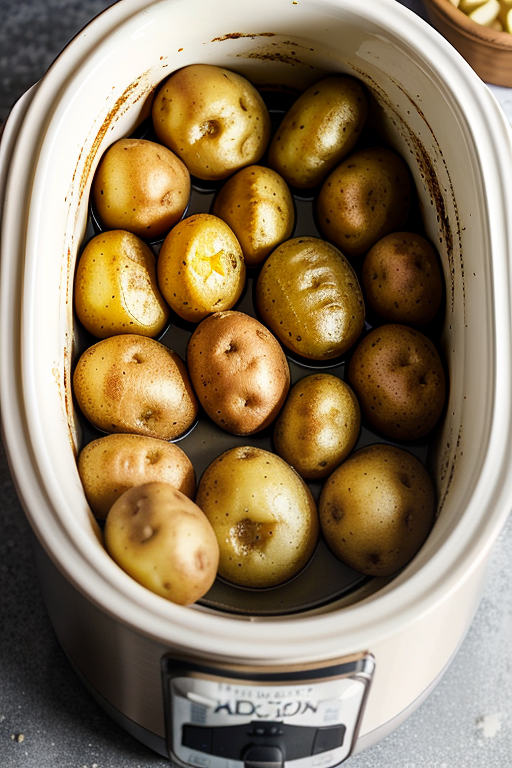 baking potatoes in crock pot without foil