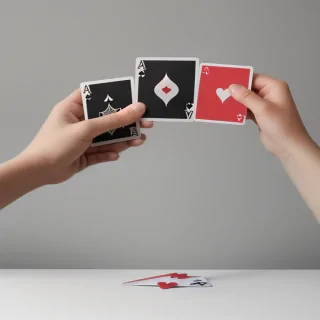 holding card