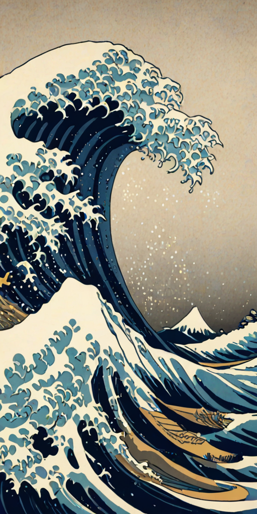 great wave wallpaper