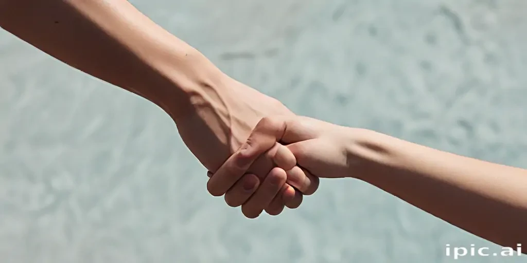 couple holding hands aesthetic