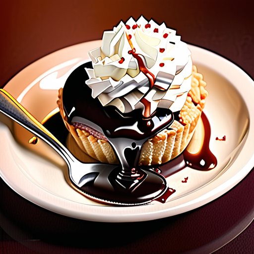 diner dessert topped with a scoop