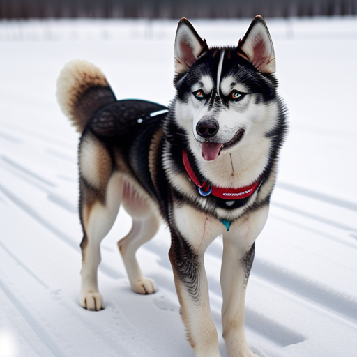 alaskan husky shepherd