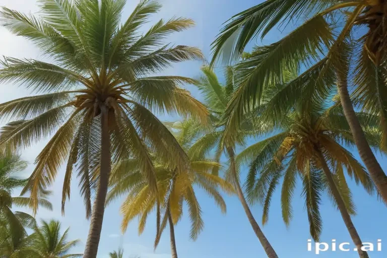palm trees transparent