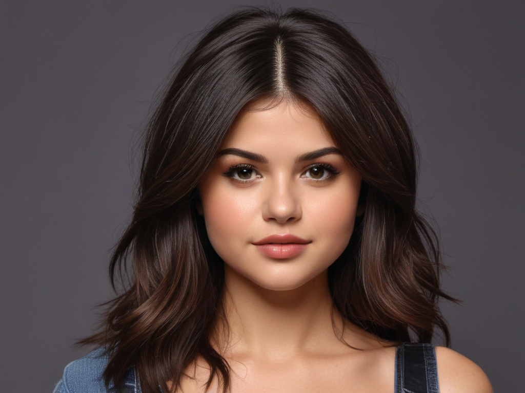 selena gomez layered hair