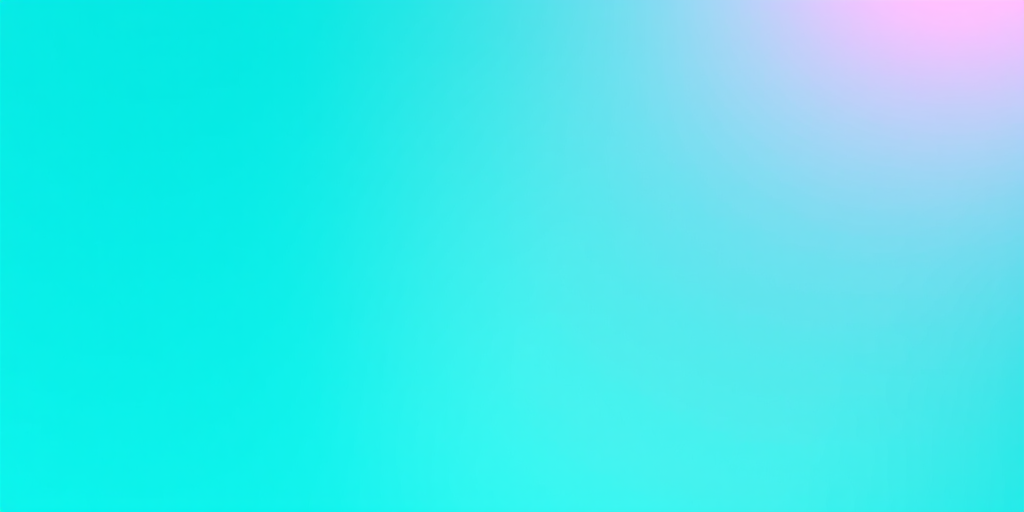 create a vibrant turquoise radial gradient background with rays emanating from the center, using a Canon EOS R5 camera, 24mm focal length, f/8 aperture, ISO 100, in a landscape orientation, ensured with high dynamic range settings for enhanced clarity and depth.