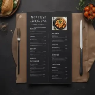 restaurant menu mockup free