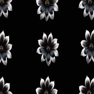 black flower aesthetic