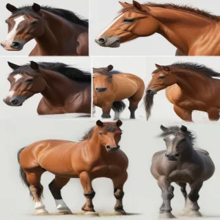 horses clip art