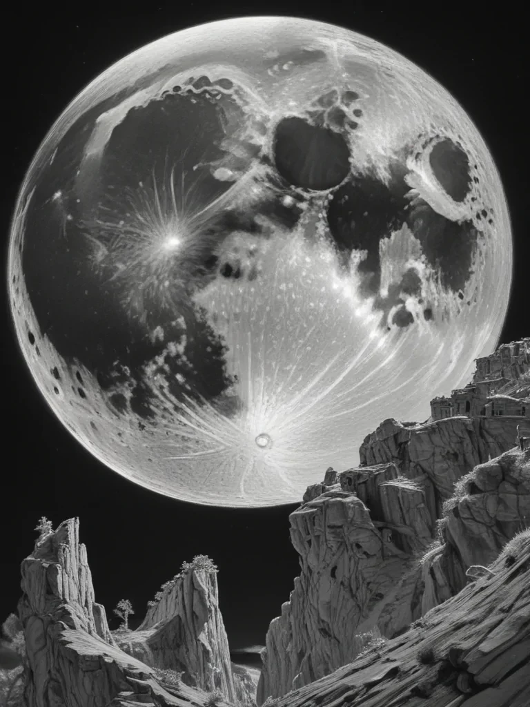 moon sketch